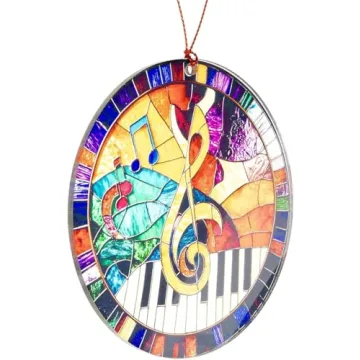 Colorful Music Note Christmas Ornament for Music Lovers