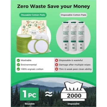 ProCIV Reusable Makeup Remover Pads for Eco-Friendly Skincare