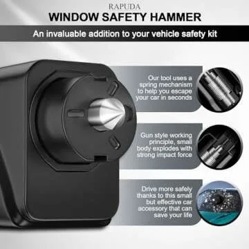 RAPUDA 3-in-1 Car Safety Tool for Emergency Escape
