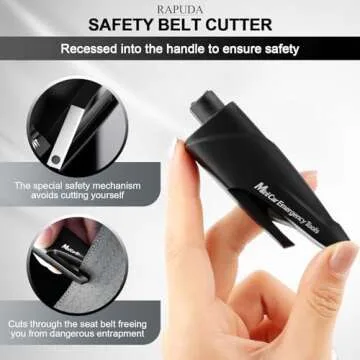 RAPUDA 3-in-1 Car Safety Tool for Emergency Escape