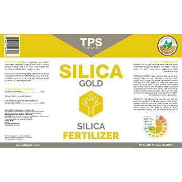 Silica Gold Plant Strength Nutrient and Supplement with Bioavailable Silicon by TPS Nutrients, 1 Qua...