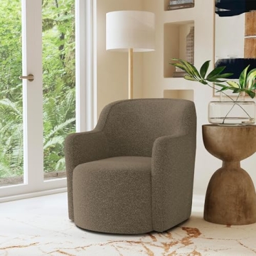 HomePop 360° Barrel Back Swivel Chair for Every Room