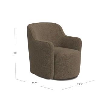 HomePop 360° Barrel Back Swivel Chair for Every Room