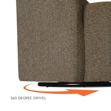 HomePop 360° Barrel Back Swivel Chair for Every Room