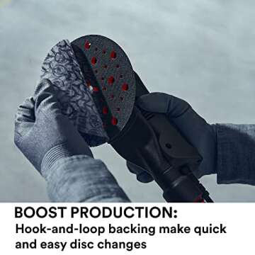 3M Xtract Net Disc 710W, 220+, 5 in, Die 500X, Pack of 50 Hook and Loop Sanding Discs, Virtually Dust-Free, Premium Option for Metal, Wood, Composites, Stock Removal, and Fine Finishing