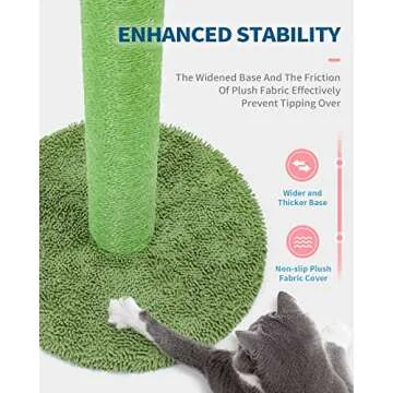 Made4Pets 25.6" Cat Scratching Post with Sisal Rope