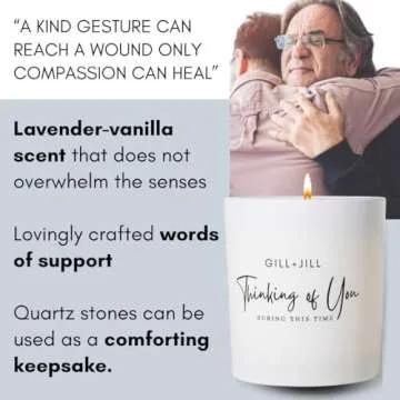 Thinking of You Candle for Sympathy and Grief Gifts