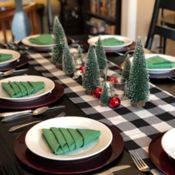 Mini Christmas Trees with Snow for Festive Decorations