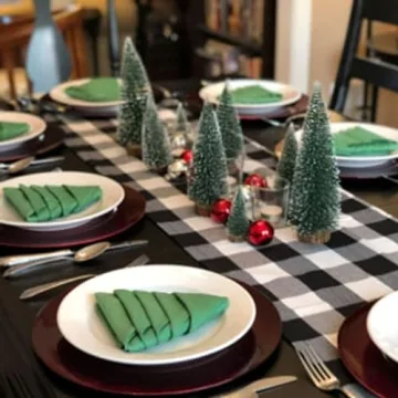 Mini Christmas Trees with Snow for Festive Decorations