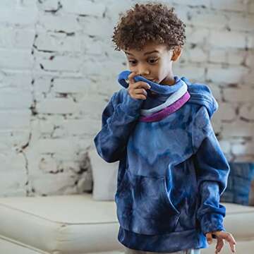 Hicarer 8 Pieces Chew Necklaces for Sensory Kids, Soft and Absorbent Terry Cloth Teething Chewy Necklace Absorbent Alternative to Chewing Clothing for Boys and Girls (Vibrant Colors)