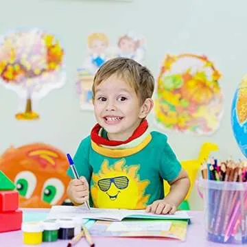 Hicarer 8 Pieces Chew Necklaces for Sensory Kids, Soft and Absorbent Terry Cloth Teething Chewy Necklace Absorbent Alternative to Chewing Clothing for Boys and Girls (Vibrant Colors)