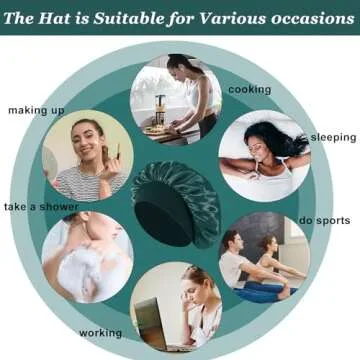 4PCS Silk Satin Bonnets - Comfortable Hair Wrap Caps