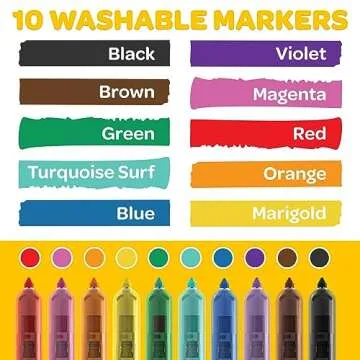Crayola 10CT SUPERCLICKS,Retractable, Holiday Toys, Gift for Boys and Girls, Kids, Stocking, Arts and Crafts, Gifting