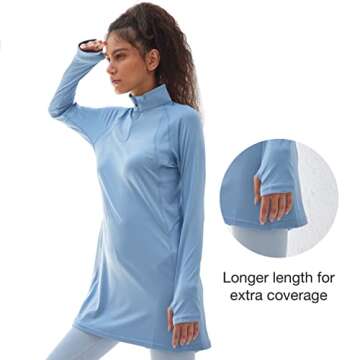 Sorbet Women's Long Sleeve UV Protection Shirts - Athletic Fit