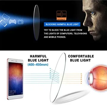 VIDEBLA 5 Pack Blue Light Blocking Reading Glasses