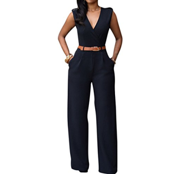 Elegant V Neck Jumpsuits for Women by Pink Queen