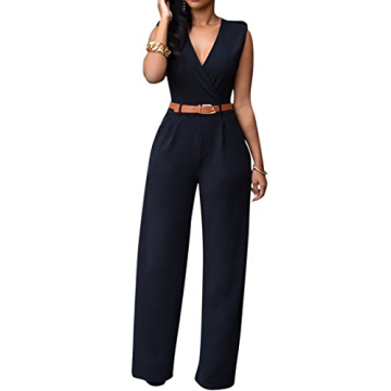 Elegant V Neck Jumpsuits for Women by Pink Queen