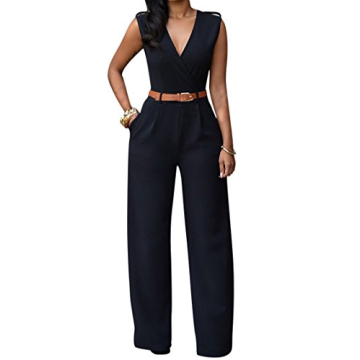 Elegant V Neck Jumpsuits for Women by Pink Queen