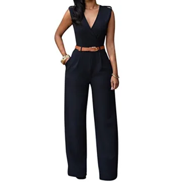 Elegant V Neck Jumpsuits for Women by Pink Queen