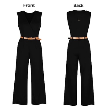 Elegant V Neck Jumpsuits for Women by Pink Queen