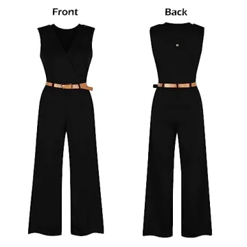 Elegant V Neck Jumpsuits for Women by Pink Queen