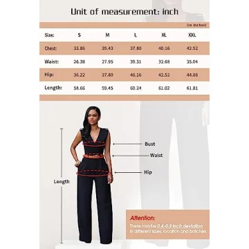 Elegant V Neck Jumpsuits for Women by Pink Queen