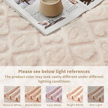 FY Fiber House Heart Checkered Throw Blanket for All Seasons