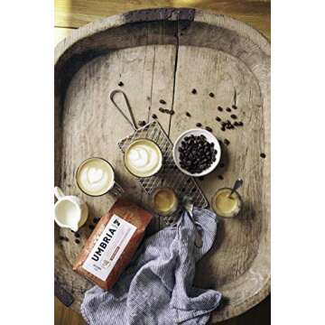 Caffe Umbria Fresh Seattle Whole Bean Roasted Coffee, Gusto Crema Blend Medium Roast, 12 oz. Bag