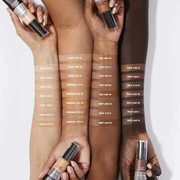 e.l.f. Camo CC Cream, SPF 30 Color-Correcting Medium-To-Full Coverage Face Foundation, Delivers An Airbrushed Finish, Vegan & Cruelty-Free, Deep 530 W