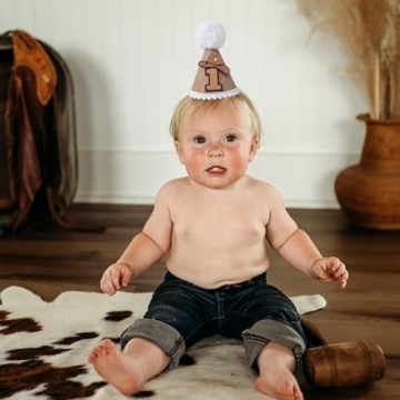 Cowboy Cone Hat for 1st Birthday - Cute & Whimsical
