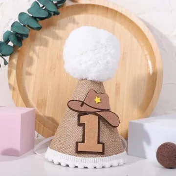 Cowboy Cone Hat for 1st Birthday - Cute & Whimsical
