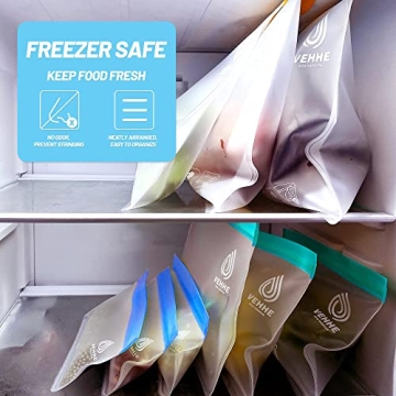 VEHHE Eco-Friendly Reusable Storage Bags Leak Proof