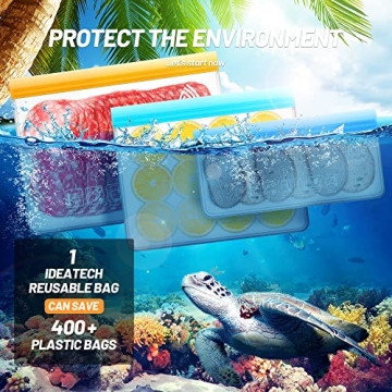 VEHHE Eco-Friendly Reusable Storage Bags Leak Proof