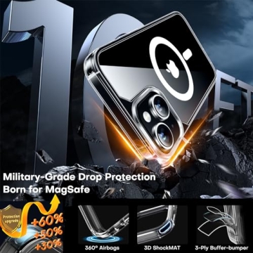 TAURI iPhone 13 Magnetic Case with Screen Protectors