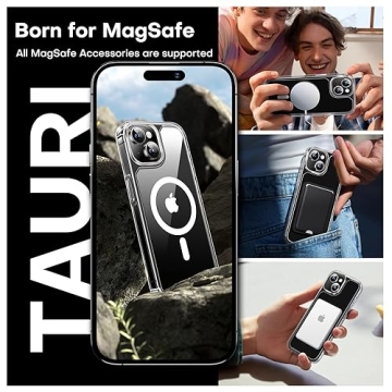 TAURI iPhone 13 Magnetic Case with Screen Protectors