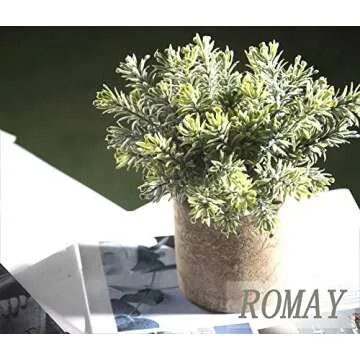 ROMAY Mini Potted Artificial Plants for Home or Office Decor