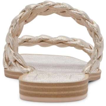 Stylish Dolce Vita Women's INDY Flat Sandal Light Gold