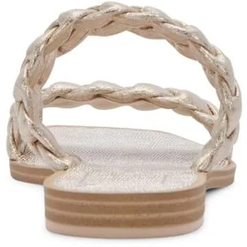 Stylish Dolce Vita Women's INDY Flat Sandal Light Gold