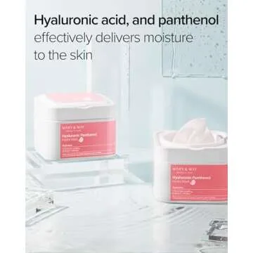 Mary&May Hyaluronic Panthenol Hydra Mask - Daily Pull Out Sheet Mask for Intense Moisturizing and Soothing - Korean Skincare, Hypoallergenic, Cruelty-Free, 30 Sheets