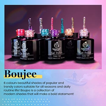 Beetles Glitter Gel Polish Set – Dazzling Nail Art Kit