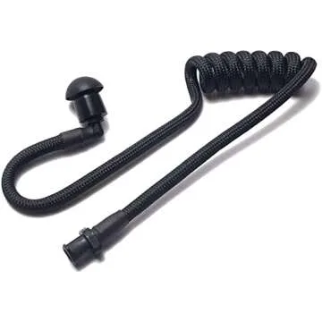 Earpiece Tubeez for Walkie Talkie Surveillance Headsets (Ninja Black)
