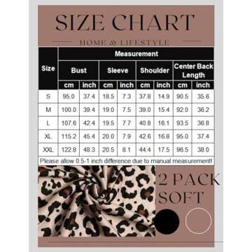 Ekouaer Women's Nightgown 2 Pack for Ultimate Comfort