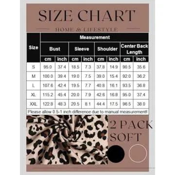 Ekouaer Women's Nightgown 2 Pack for Ultimate Comfort