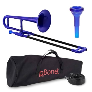 pBone Mini Plastic Trombone for Kids - Lightweight & Durable