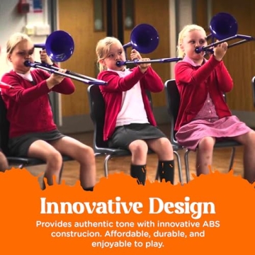 pBone Mini Plastic Trombone Kids Lightweight Durable