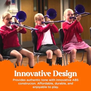 pBone Mini Plastic Trombone Kids Lightweight Durable
