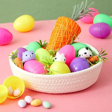 Juvale Small Round Cotton Rope Storage Baskets for Home