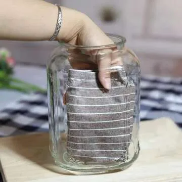 Glass Jars 100 oz,Candy Jar with Lid For Household,Food Grade Clear Jars (2 Pack)