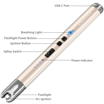 RAYONNER Electric Candle Lighter with Flashlight