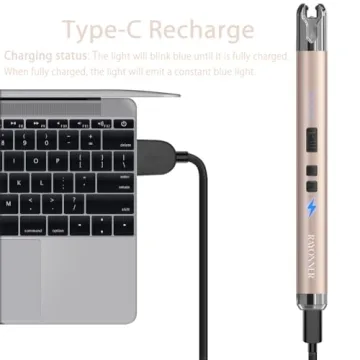 RAYONNER Electric Candle Lighter with Flashlight